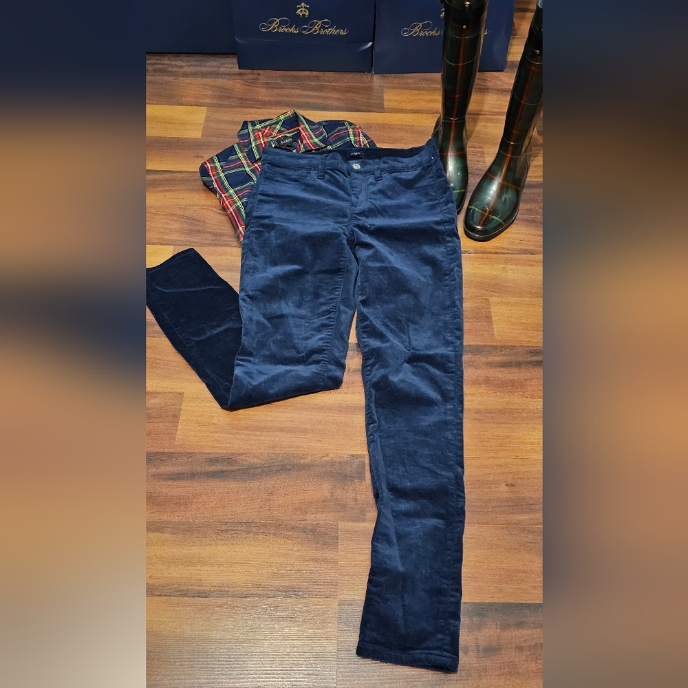 J.Crew Corduroy pants size 26 navy like new